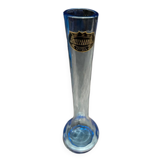 30cm crystal blue vase