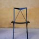 Chair by Cattelan Italia folding vintage leather and metal