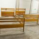 Pair of 1960 Scandinavian twin beds in solid beech