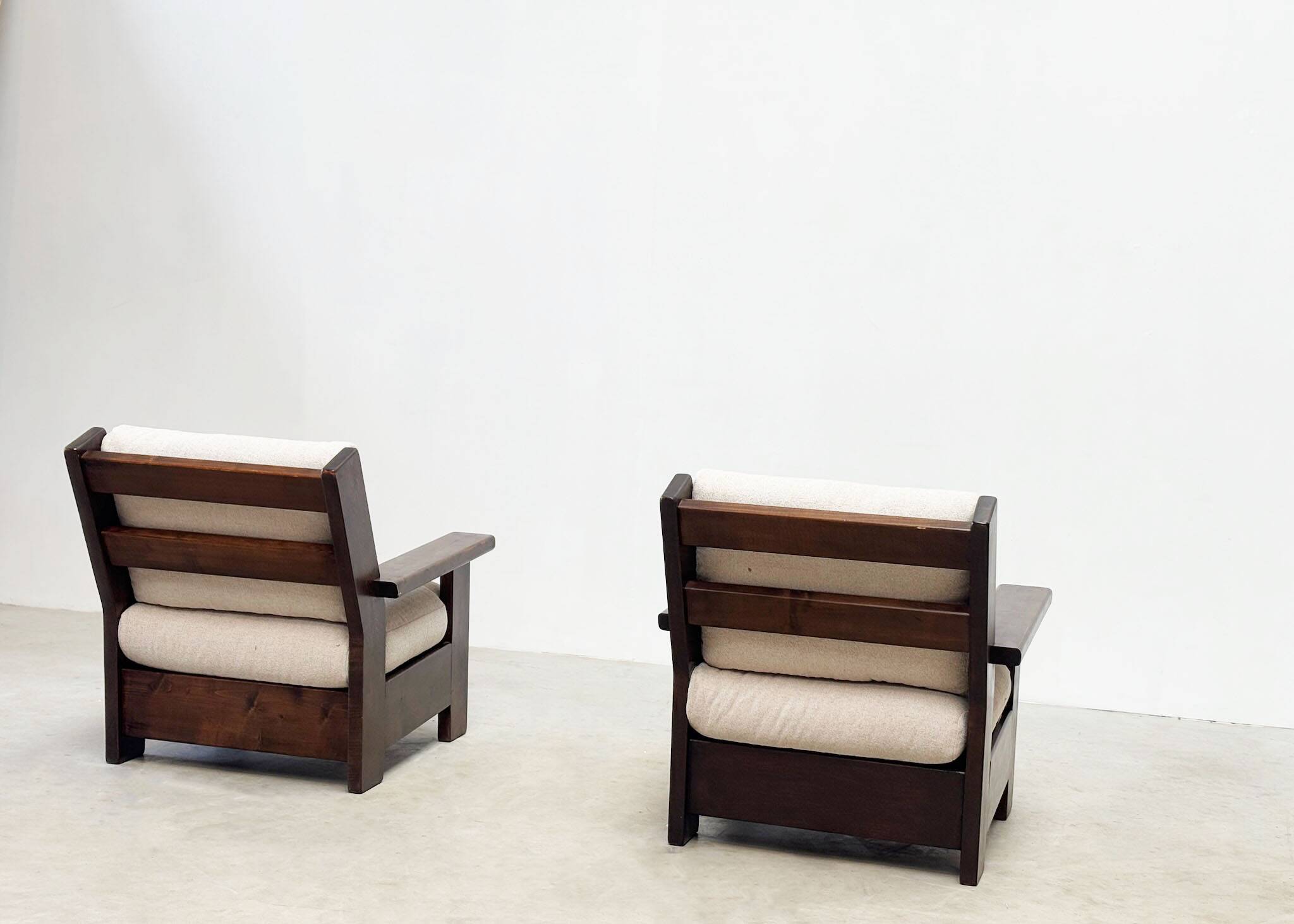 Brutalist lounge chairs