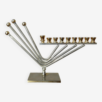 Bougeoir menorah hanouka à 9 bougies design Korem 1970