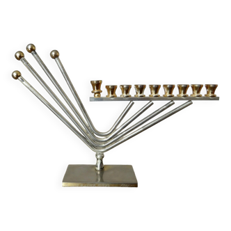 Menorah hanukkah candle holder with 9 candles design Korem 1970