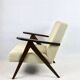 Vintage Beige Boucle Rosewood Model B-310 Lounge Chair, 1970s