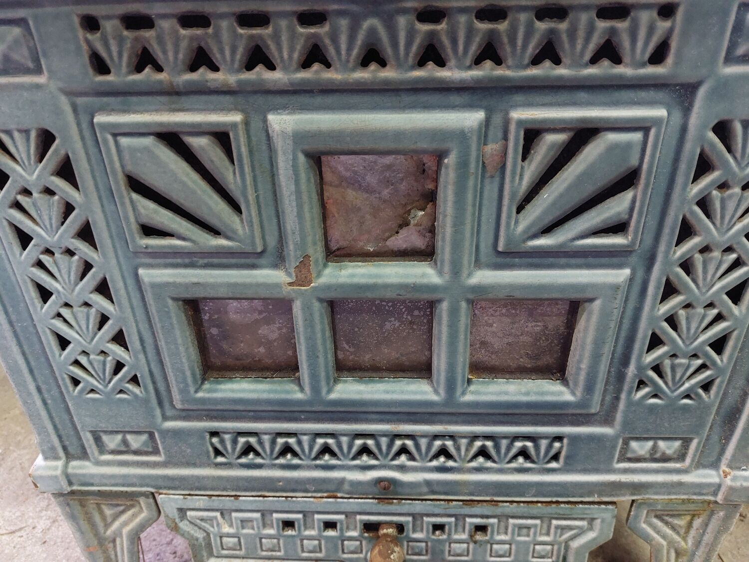 Vintage cast iron wood stove
