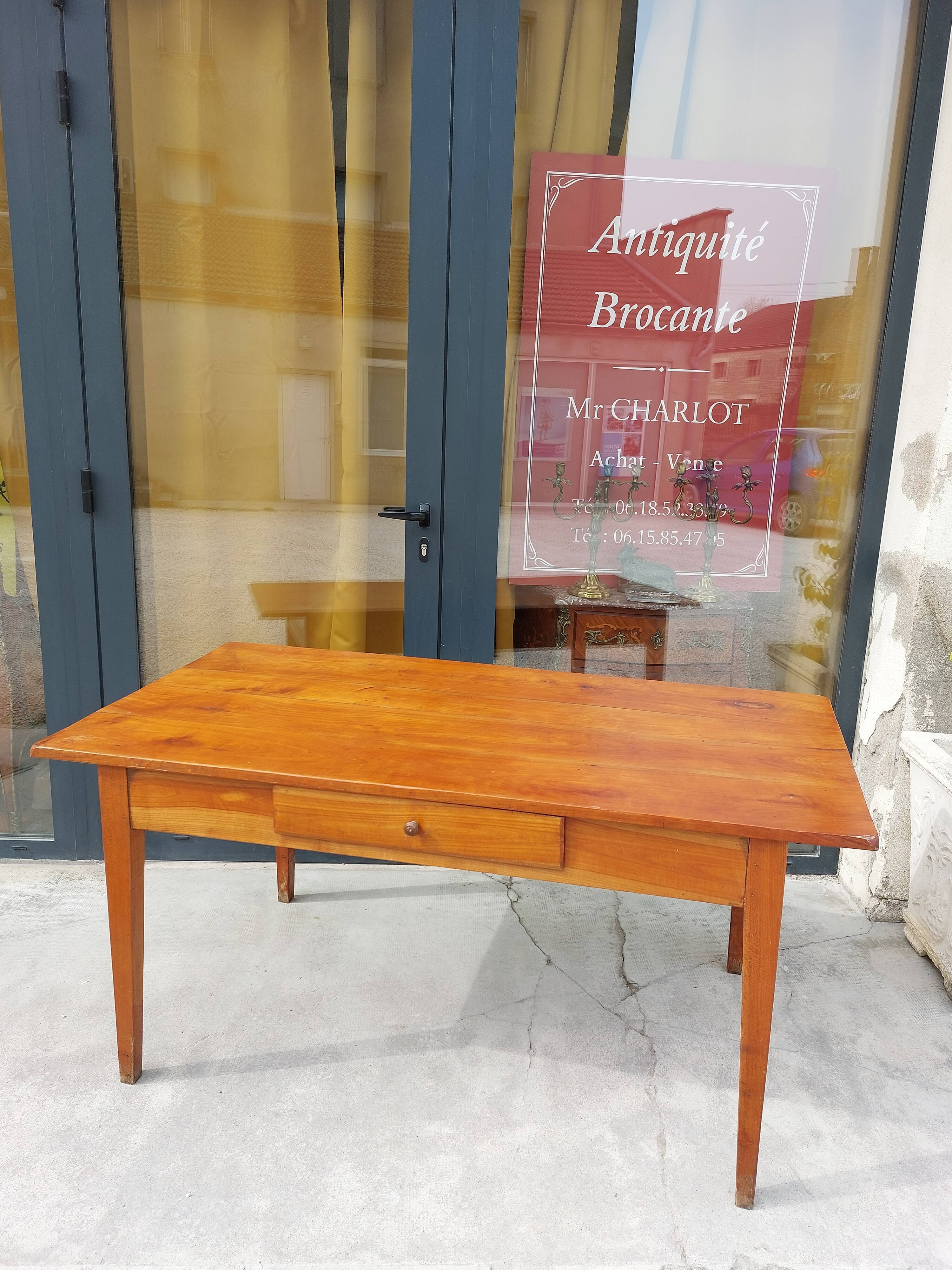 Cherry farm table 19th -1m50