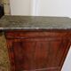 Secretaire louis philippe en acajou plateau marbre du xix ème siecle