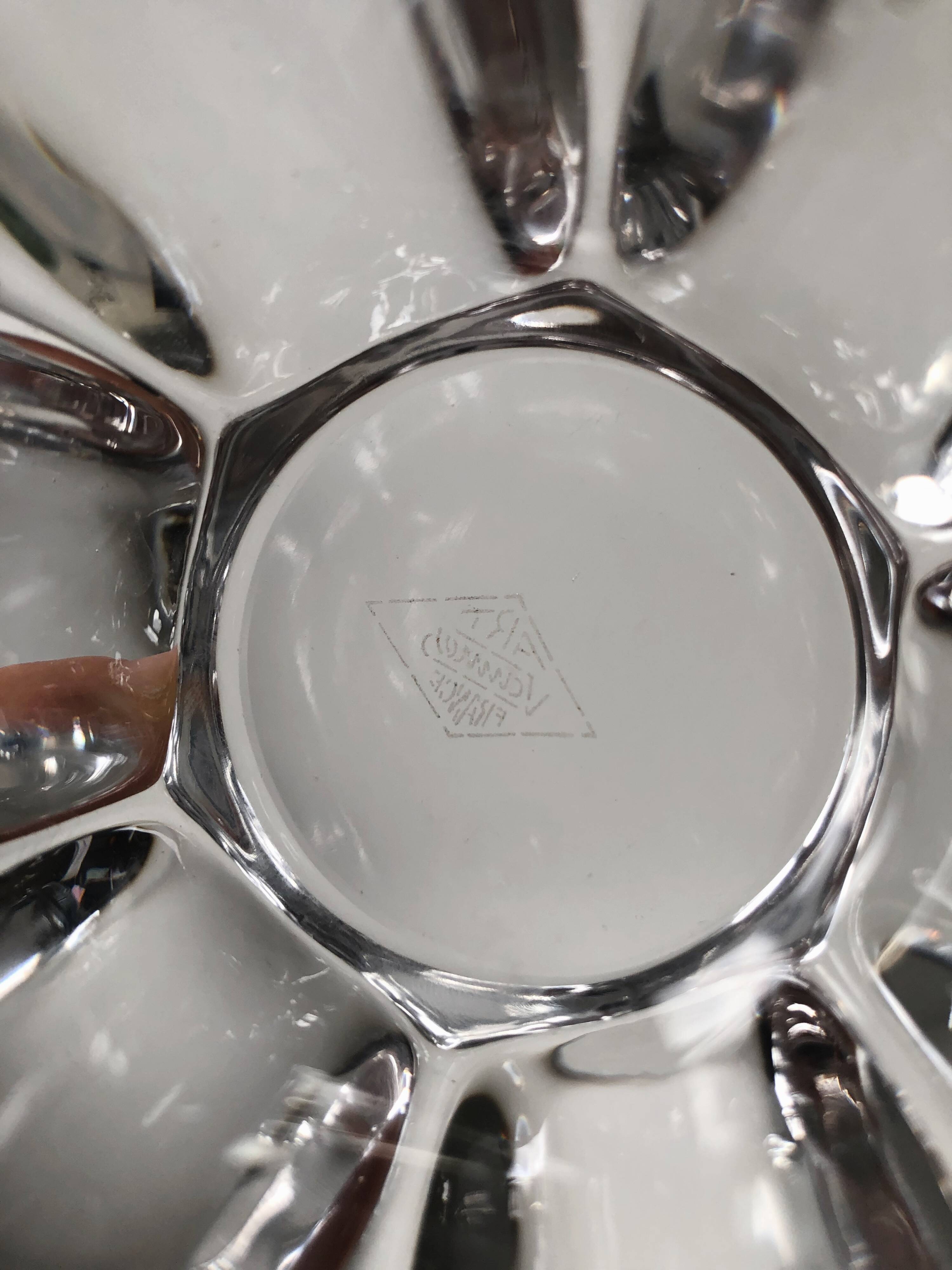 Crystal ashtray from Vannes France