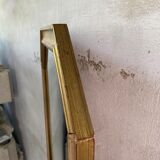 Octagonal Wall Mirror with Vintage Molded Gilded Wood Frame