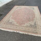 Large Persian burgundy rug in Khorassan wool 250x350cm