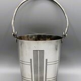 Antique champagne ice bucket art deco 1930 silver plated