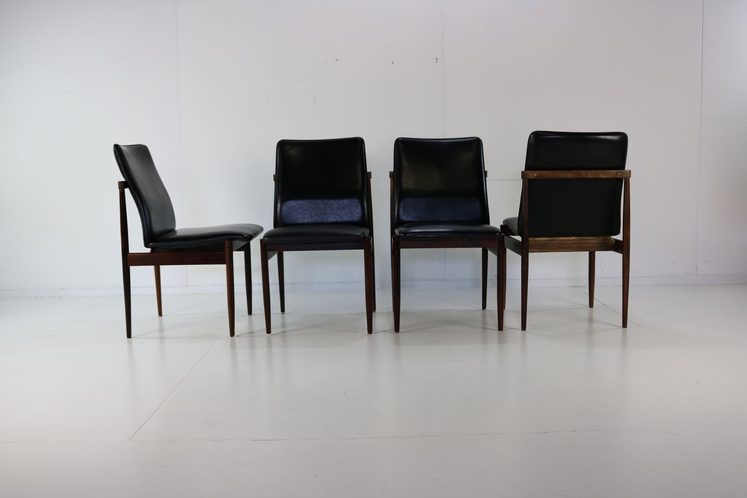Sixties rosewood dining chairs for Thereca Holland