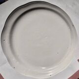 Faience plate Les Islettes decor Madame Bernard 19th century 23 cm rare model