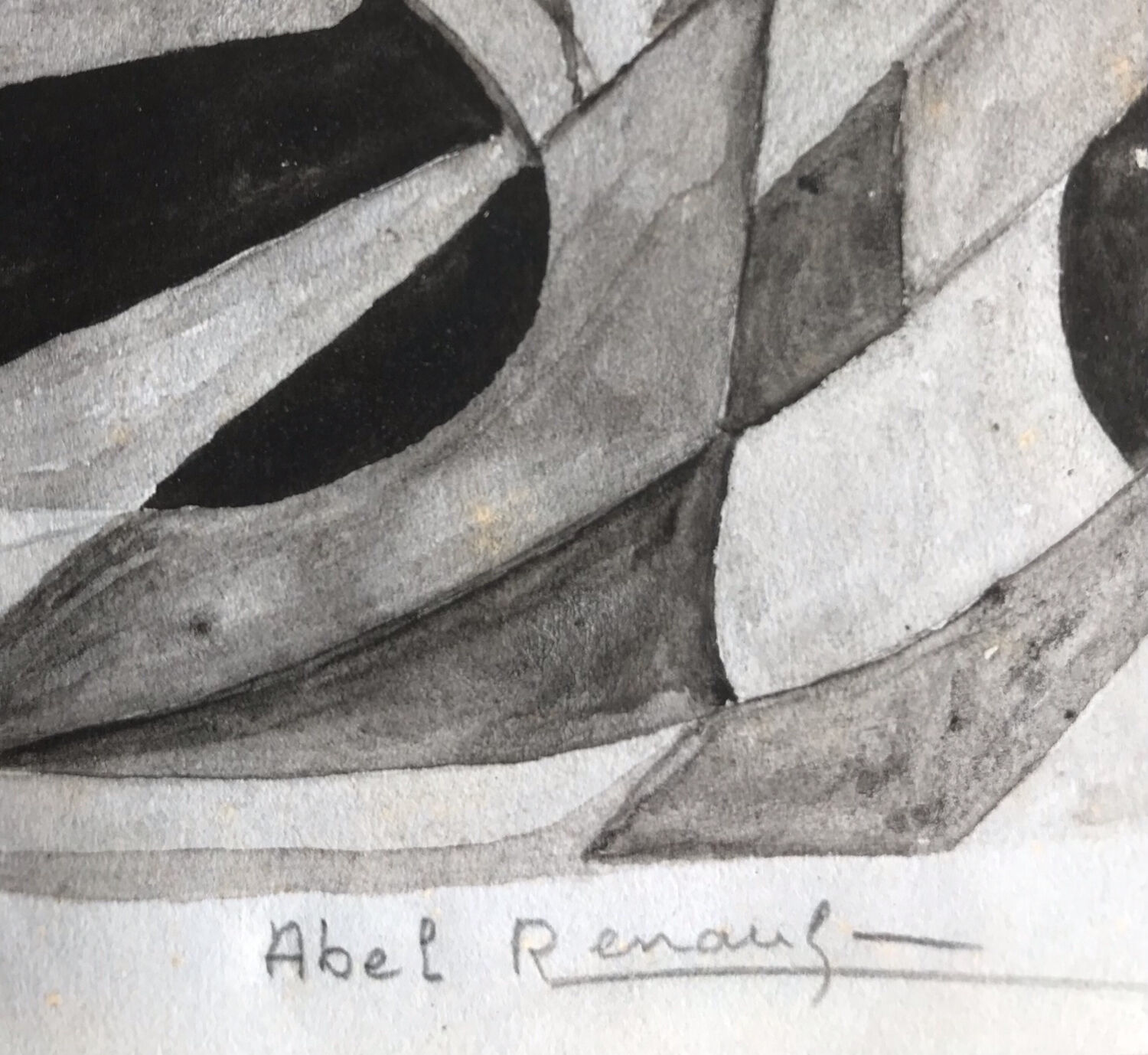 Abel pierre renault 1903-1991. composition, around 1930. pencil.