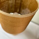 Pair of wicker lamps