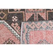 1970s Turkish Oushak Handmade Wool Cotton Pink Runner Rug  98x293