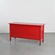 Commode laquée rouge Carlo De Carli pour Sormani, vers 1963