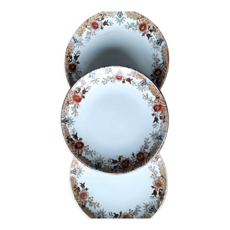 3 dessert plates Sarreguemines