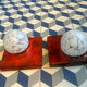Pair of Kaiser ceramic wall lights