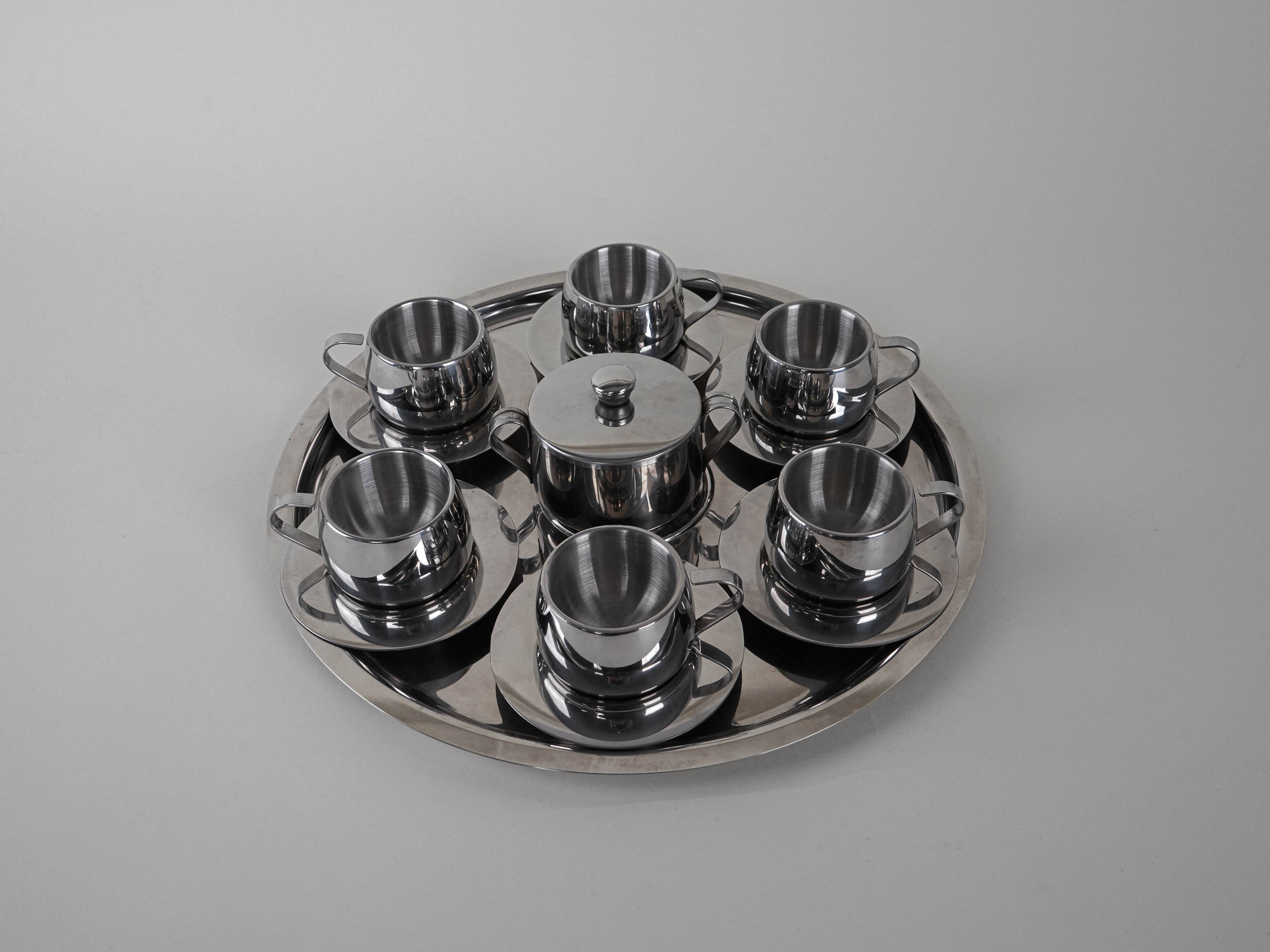 Coffee set, Italian design, 1980s, manufactured in Italy