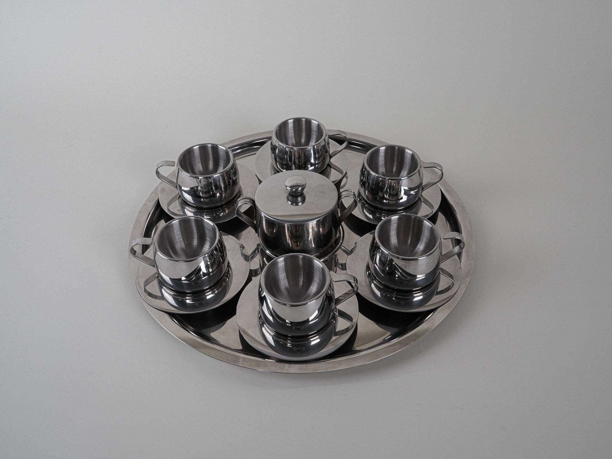 Coffee set, Italian design, 1980s, manufactured in Italy