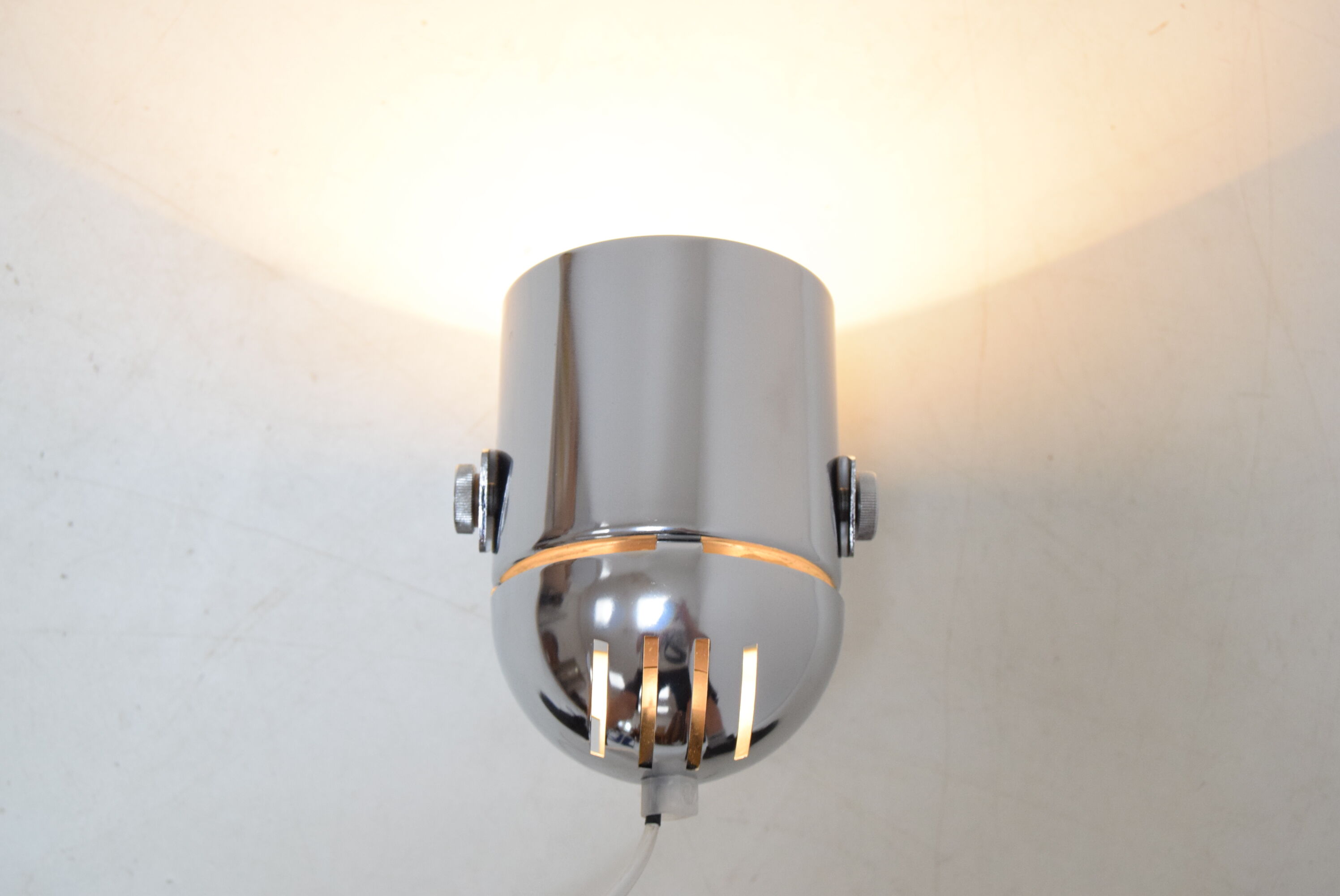 Mid-century Chrome Wall Lamp, by Stanislav Indra for Combi lux, 1970’s.
