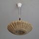 Danish cocoon suspension in teak and canvas 1950