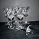 Set of 6 flared crystal wine glasses in Concorde Cerdagne style H15.2.