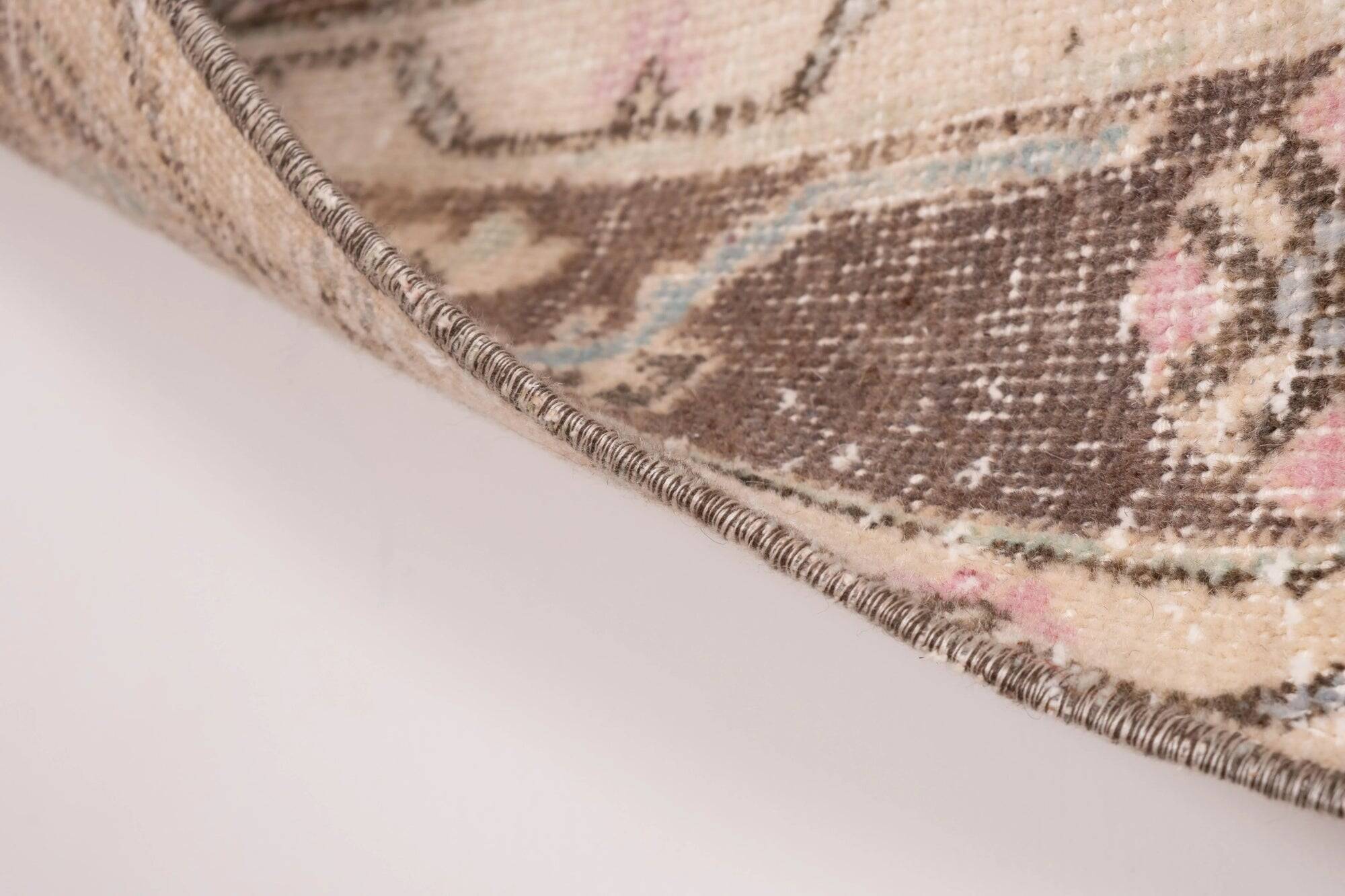 Vintage Turkish hallway rug 137x364 cm