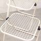 Four Talin Spa metal mesh chairs from the 1980s.