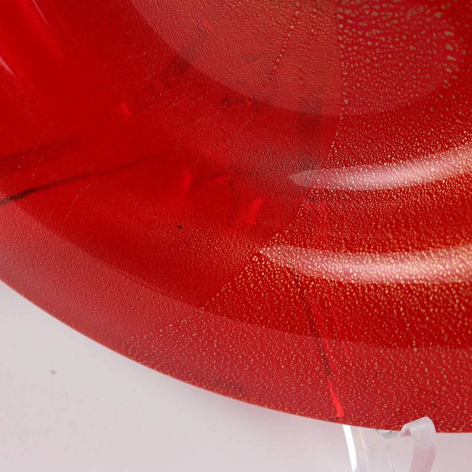 Vintage glass plates from Murano Suzuki Art Decoration 1970s