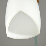 Vintage italian chandelier with 3 glass pendants, 1960s