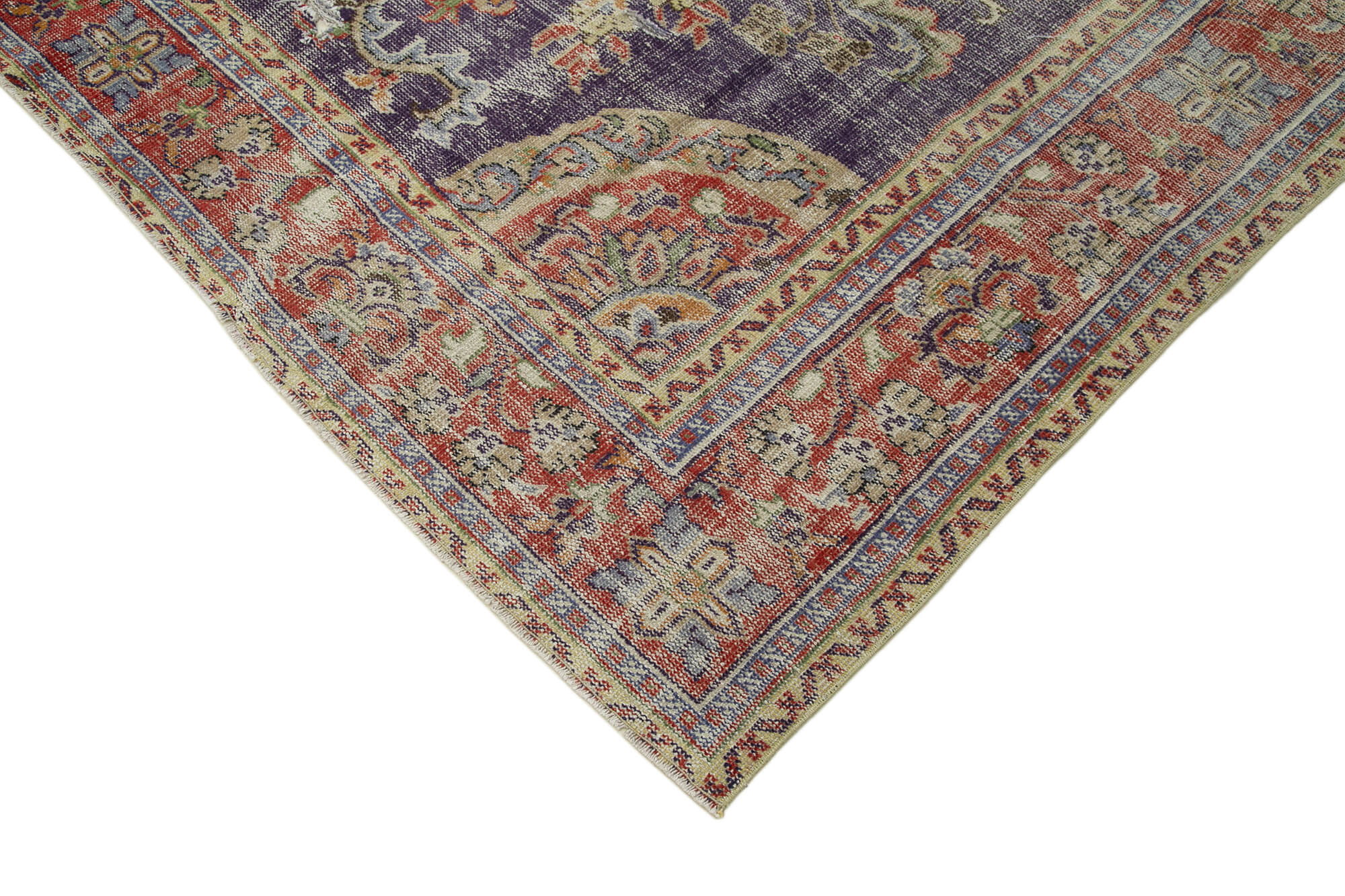 Red vintage large area rug 316 x 230 cm