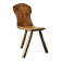Tripod accent chair Wabi Sabi, hand-carved, 19th century.