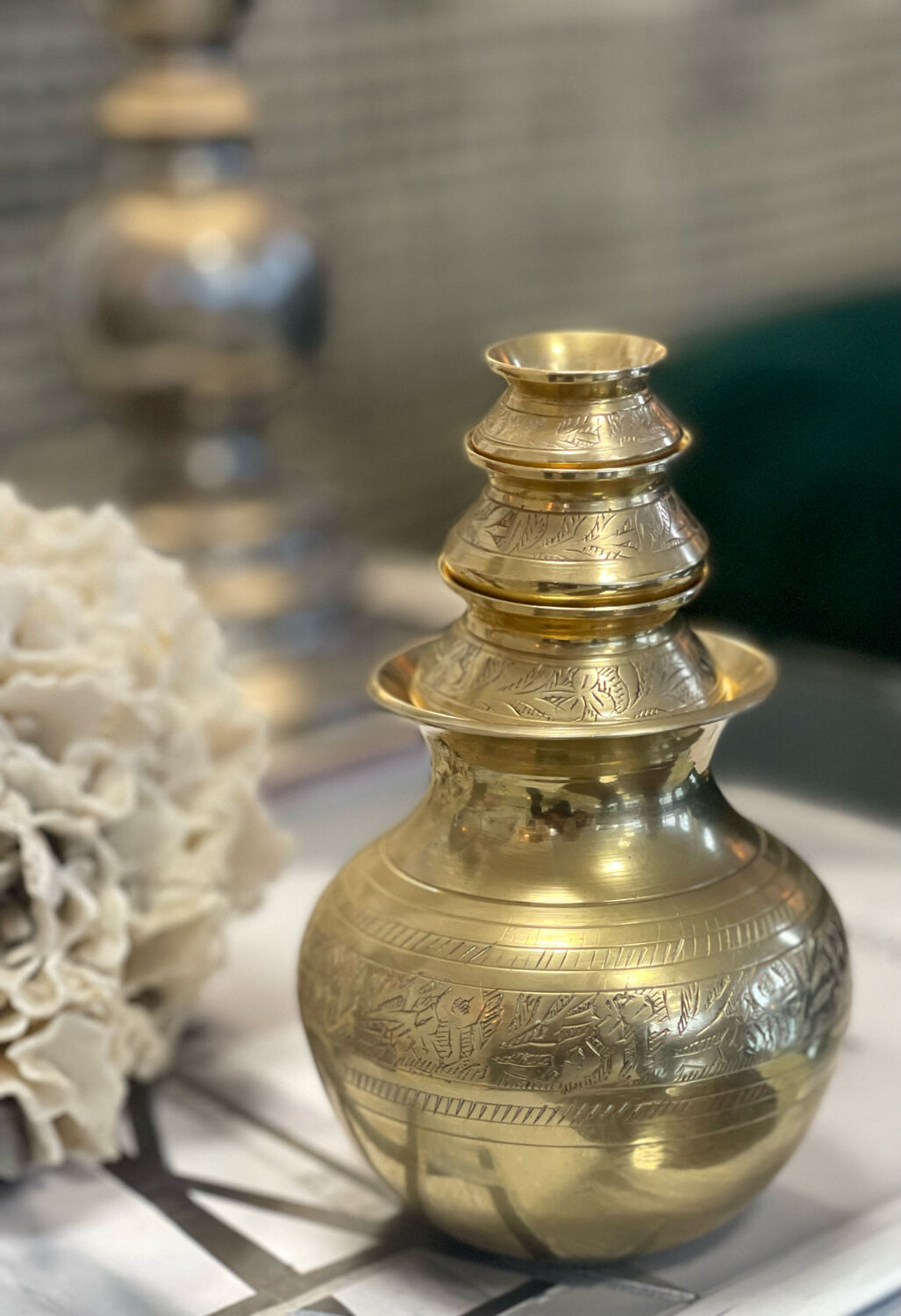 Indian Brass nesting pots