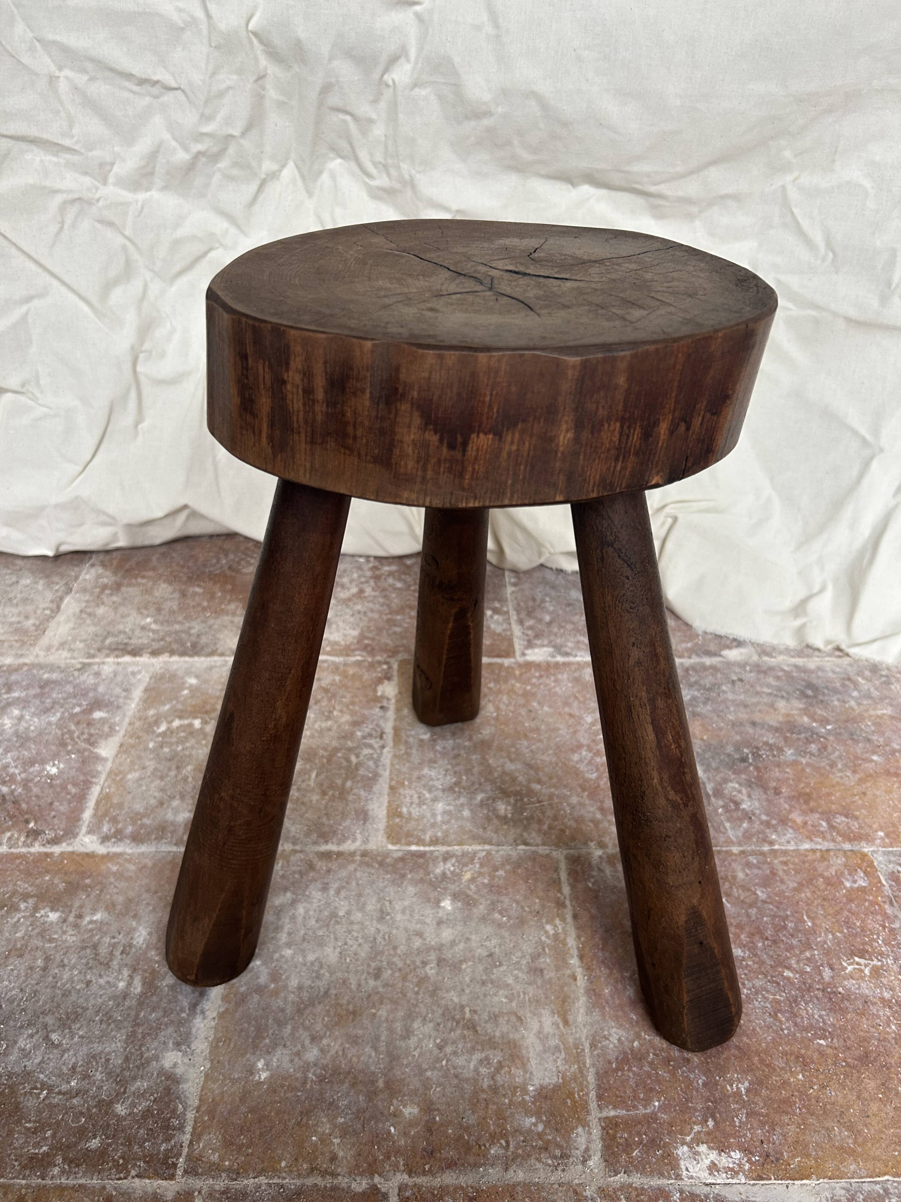 Brutalist tripod stool
