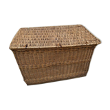 Old wicker trunk
