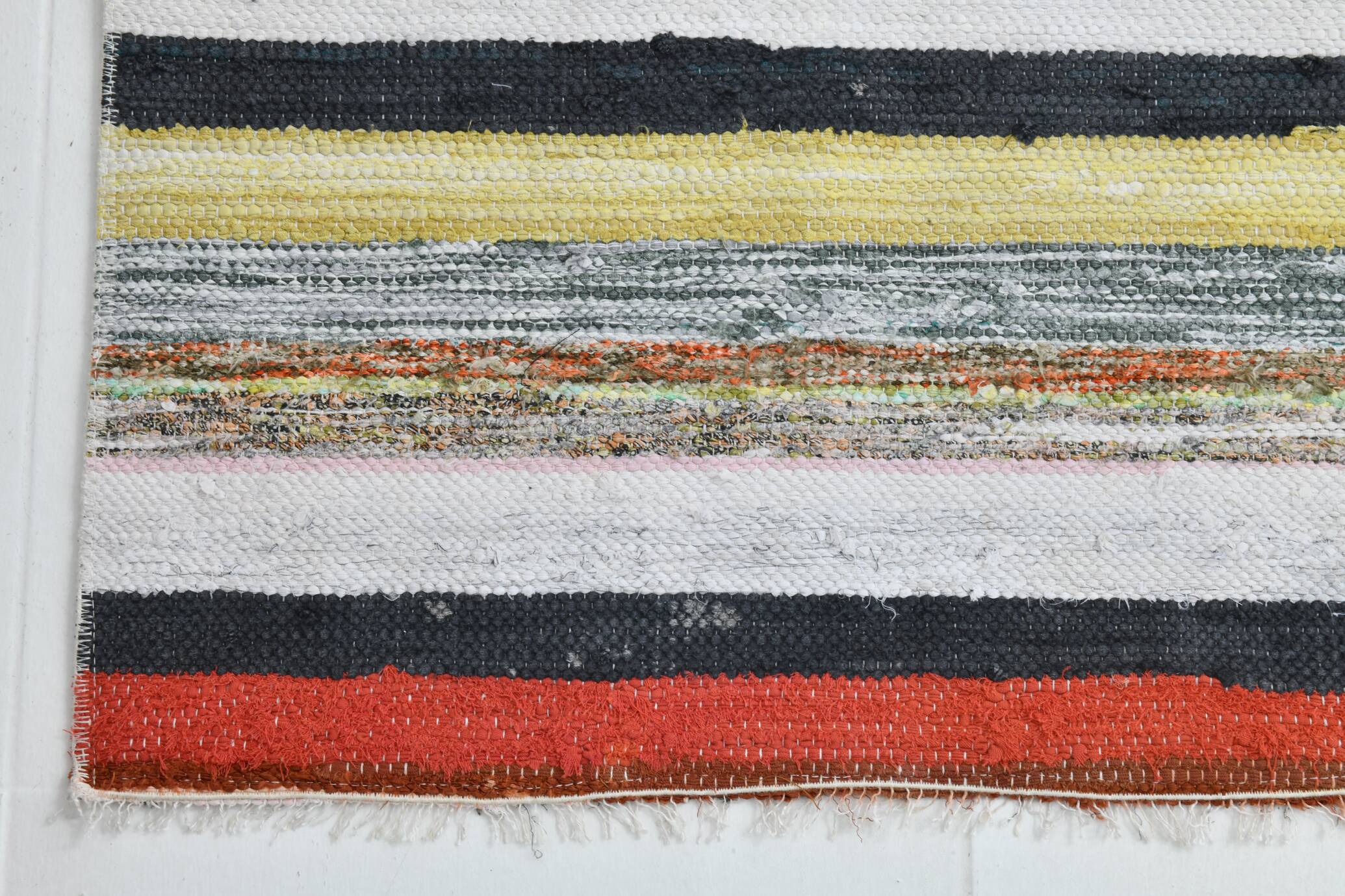 2x9  Multicolor Vintage Kilim Runner Rug, Hallway Runner Rug, 73x286Cm