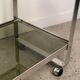 Rolling table in italian vintage aluminum by Martini and Rossi 1970