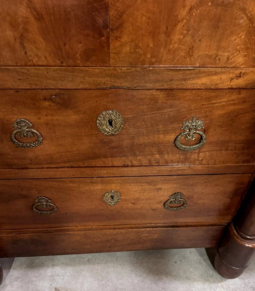 Empire period walnut secretary