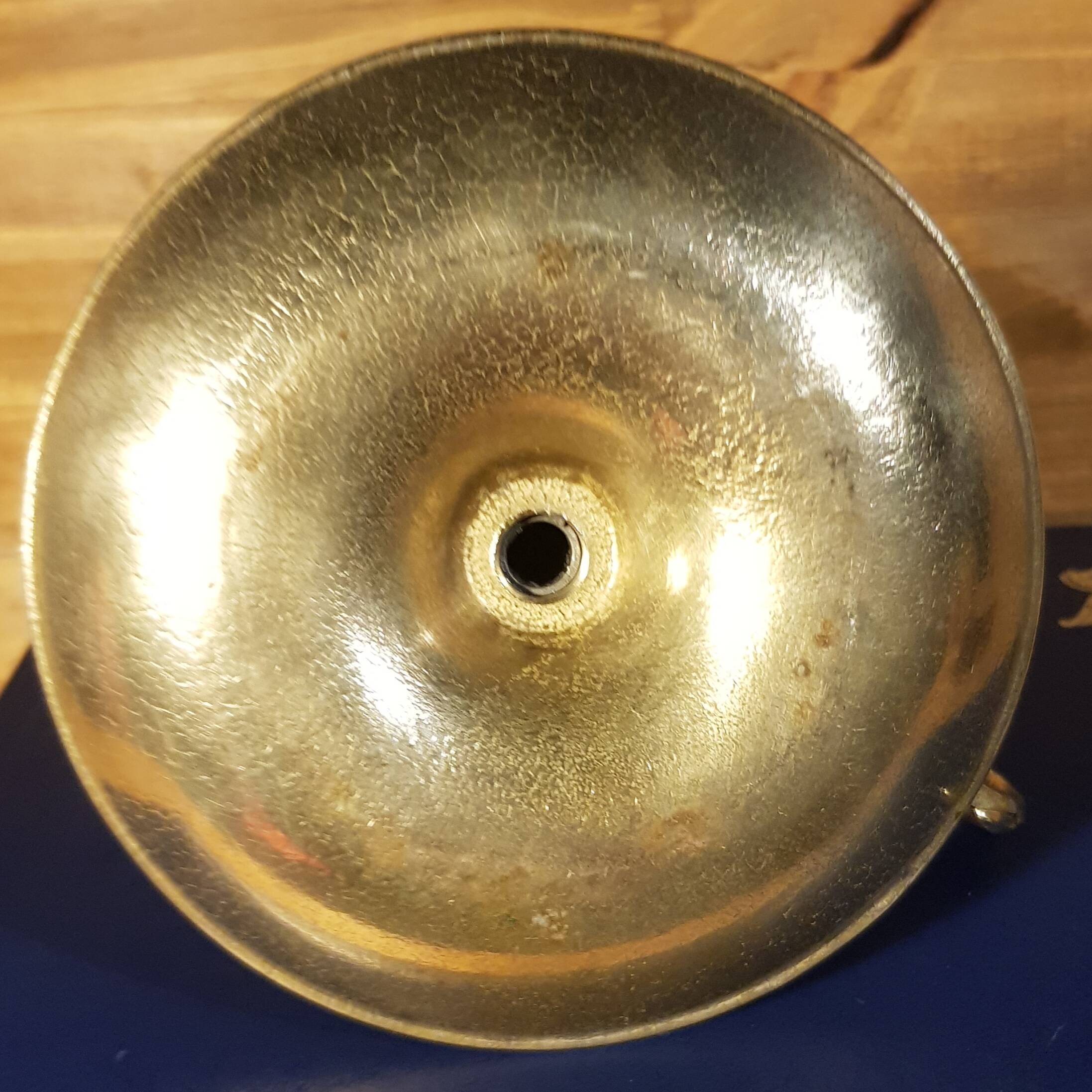 Brass cellar rat candle holder
