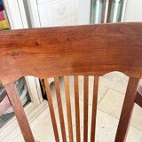 American oak swivel armchair