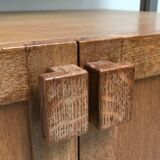 Modernist oak shelf