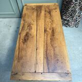 Large vintage coffee table in solid wood (renovated)