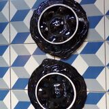 Duo of oyster plates by Gabriel Fourmaintraux