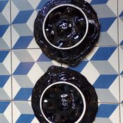 Duo of oyster plates by Gabriel Fourmaintraux