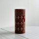 Small antique roller vase in red enamelled ceramic