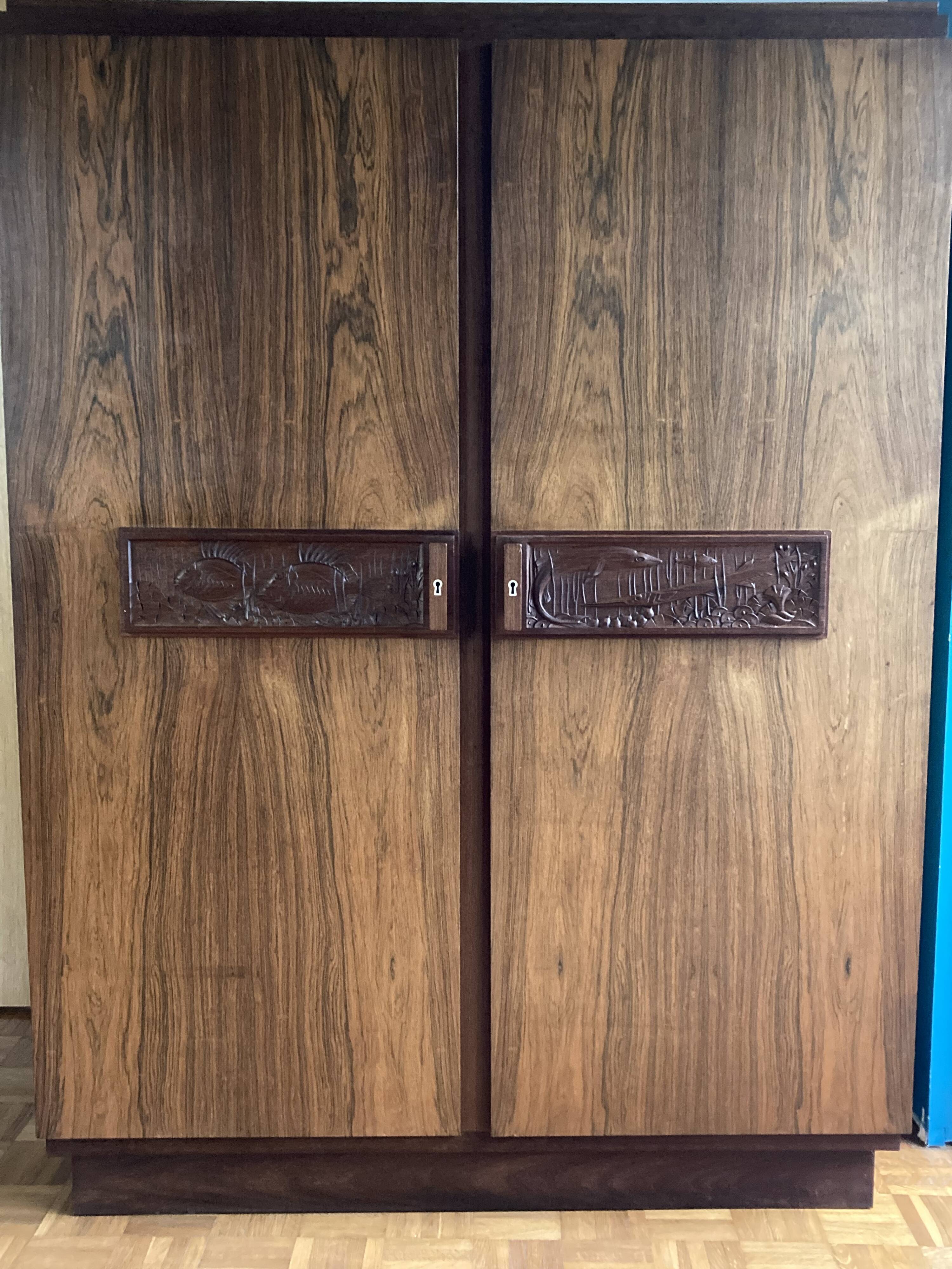 Art Deco wardrobe attributed to Auguste Vallin