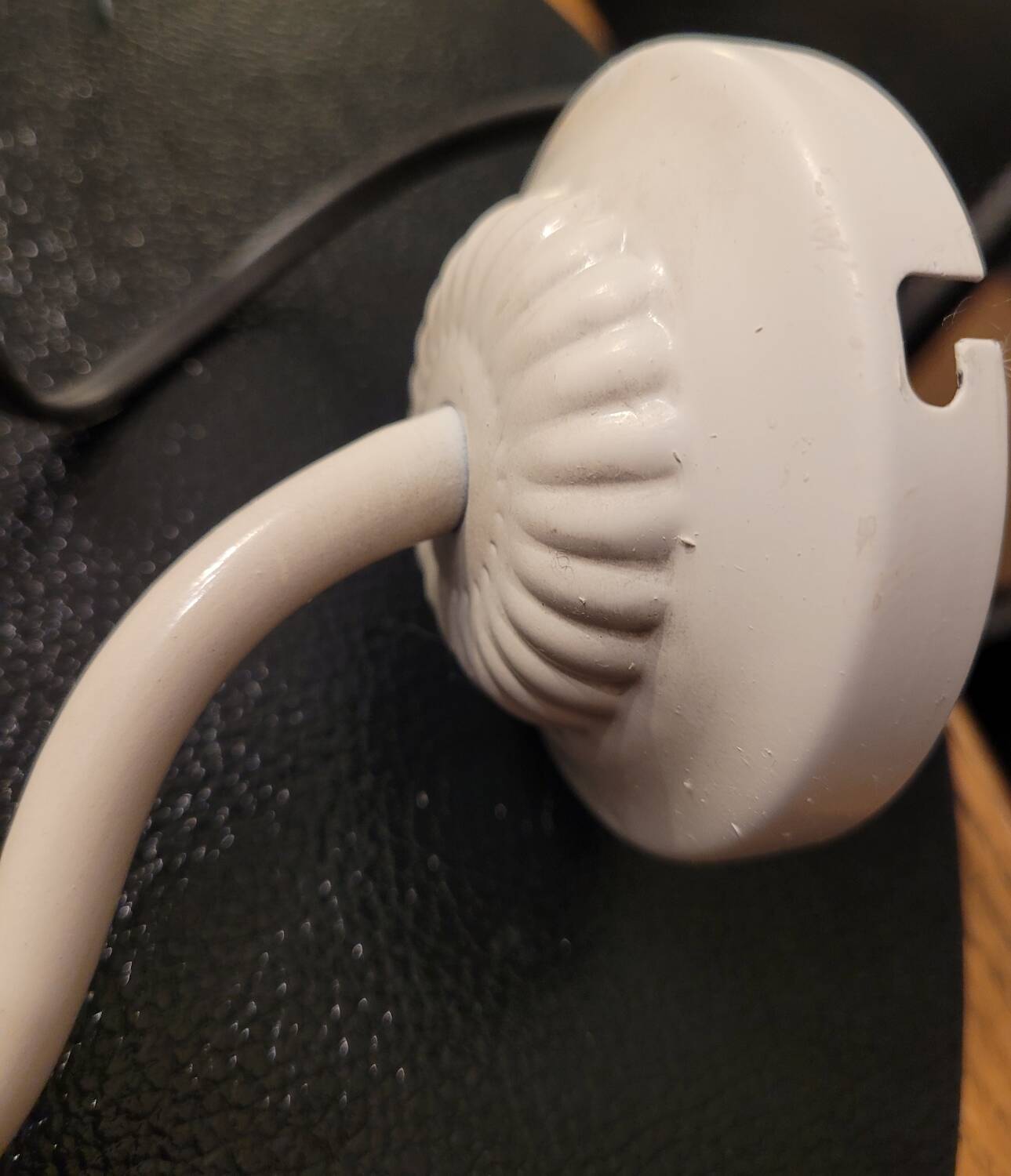 White glass tulip wall light