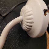 White glass tulip wall light