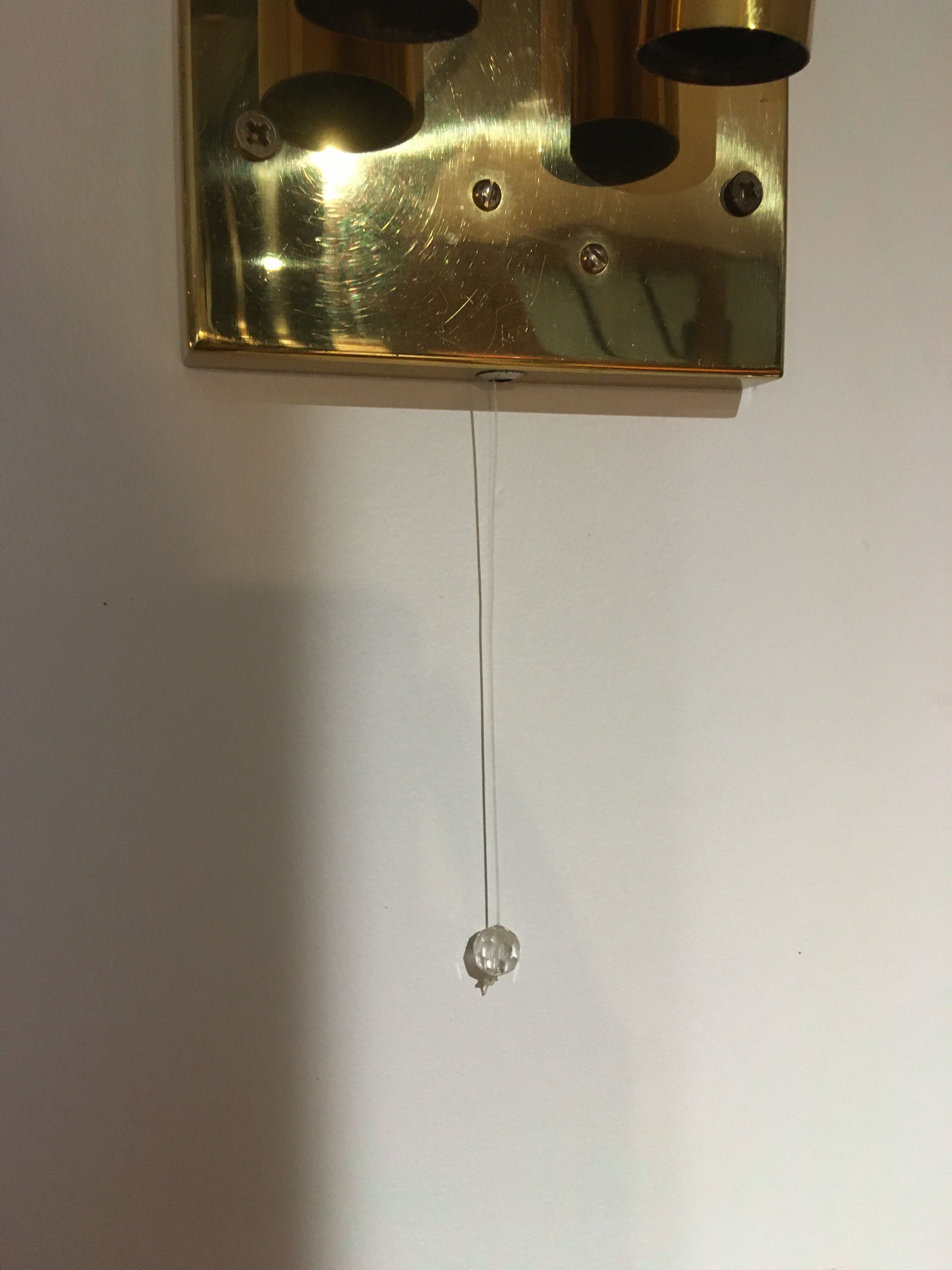 Golden crystal stamps sconces